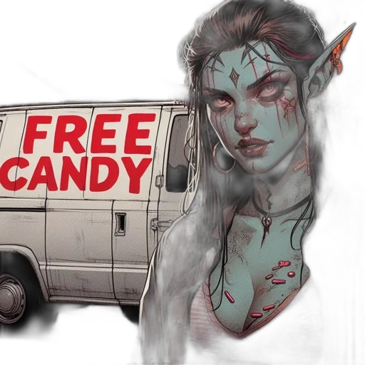 concept art, fantasy art, comic book art, elven transparent PNG cut-out