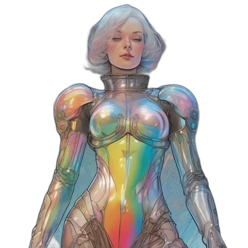 robot, dress, jewelry, concept art transparent PNG cut-out