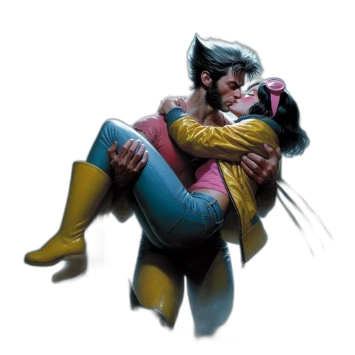 comic book art, concept art, cyberpunk, fantasy art transparent PNG cut-out