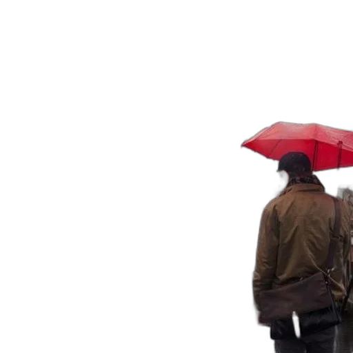 umbrella, jacket, hat, concept art transparent PNG cut-out