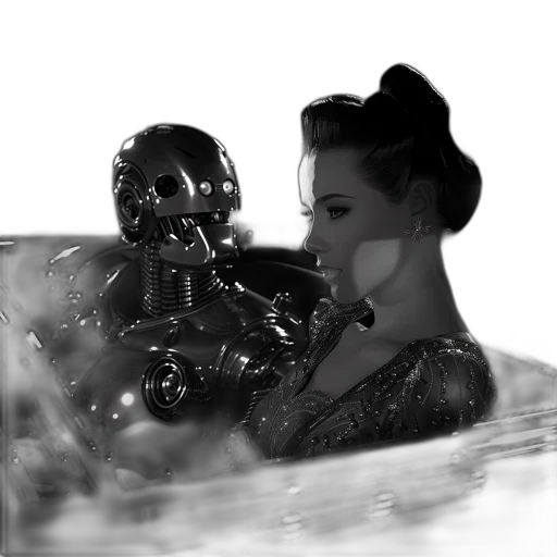 robot, mask, dress, creature transparent PNG cut-out