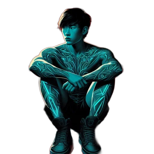creature, robot, jacket, dragon transparent PNG cut-out