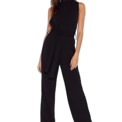 dress, woman, wearing, black transparent PNG cut-out