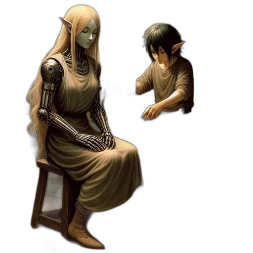 mask, staff, creature, face transparent PNG cut-out