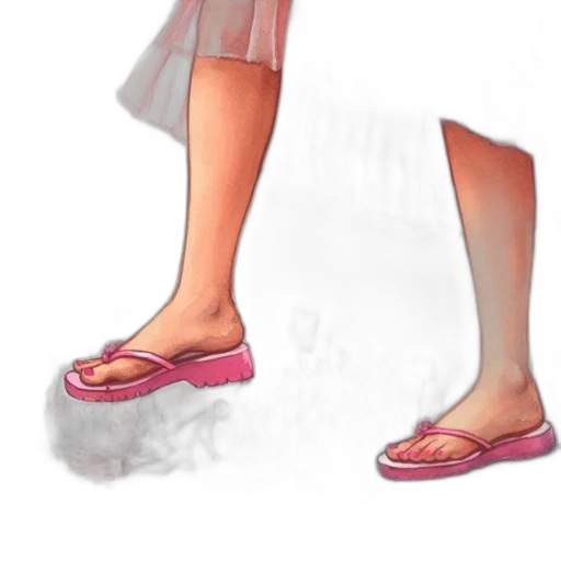 shoes, dress, creature, hair transparent PNG cut-out