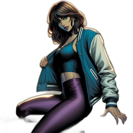 jacket, comic book art, concept art, cartoon transparent PNG cut-out