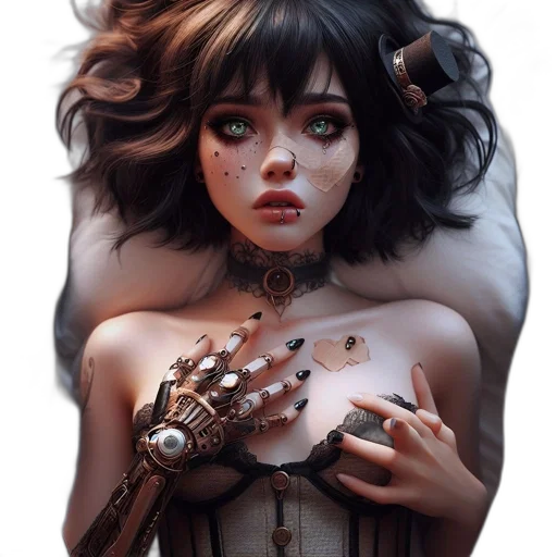 jewelry, mask, face, robot transparent PNG cut-out