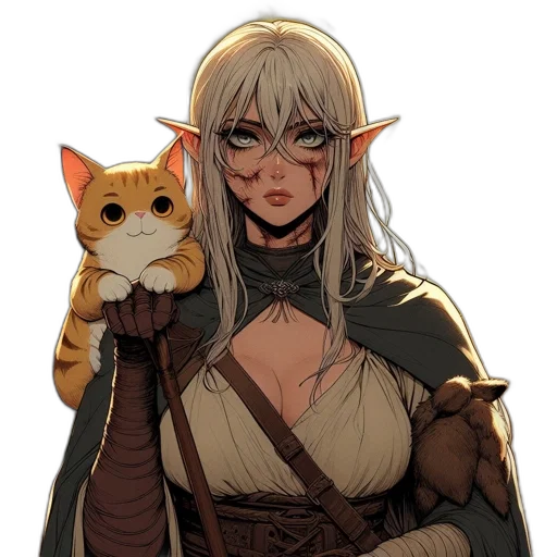 staff, dragon, weapon, fantasy art transparent PNG cut-out