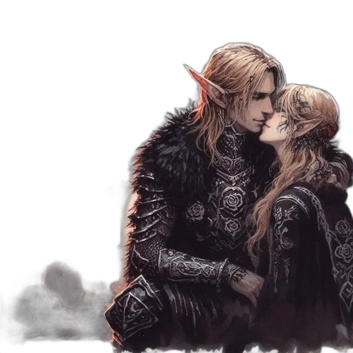 fantasy art, concept art, watercolor, comic book art transparent PNG cut-out