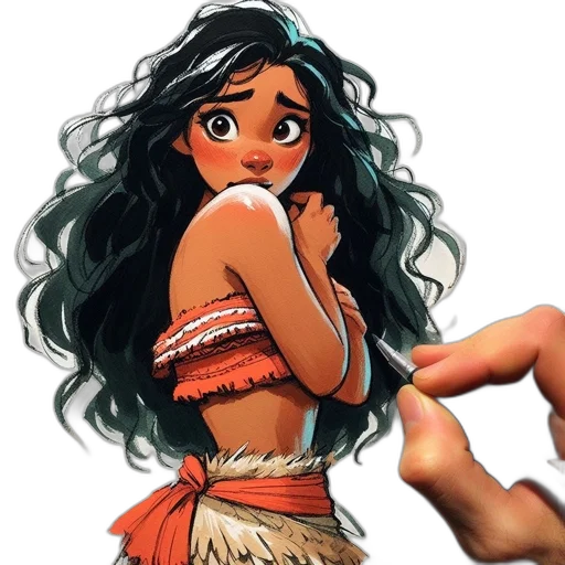 hair, dress, concept art, cartoon transparent PNG cut-out