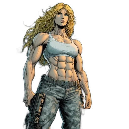 comic book art, concept art, cartoon, fantasy art transparent PNG cut-out