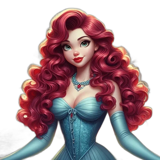dress, fantasy art, photorealistic, cartoon transparent PNG cut-out
