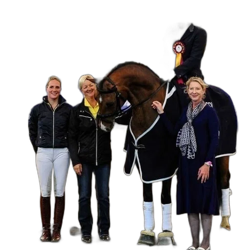 staff, jacket, animal, three transparent PNG cut-out