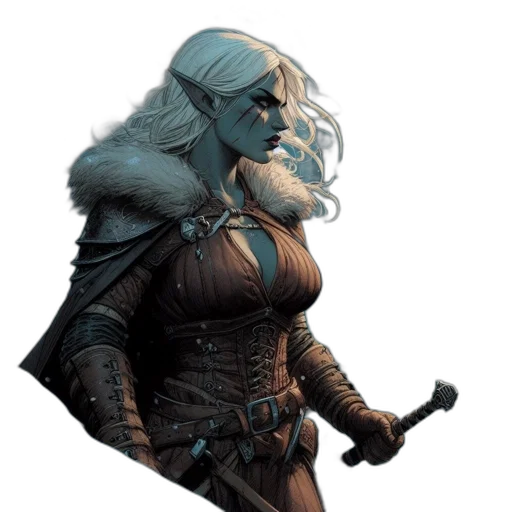 staff, sword, face, fantasy art transparent PNG cut-out