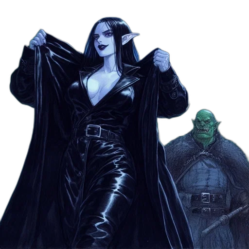 comic book art, concept art, fantasy art, night transparent PNG cut-out