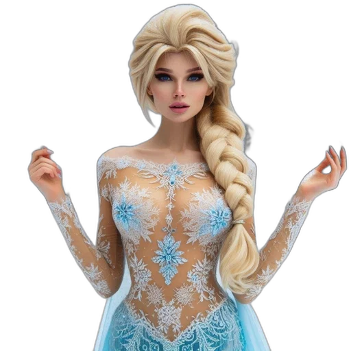dress, fantasy art, 3d render, concept art transparent PNG cut-out