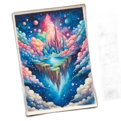 dragon, fantasy art, concept art, watercolor transparent PNG cut-out