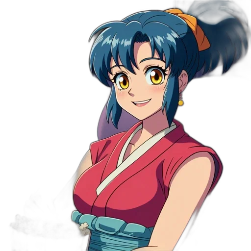 staff, dress, anime, vaporwave transparent PNG cut-out