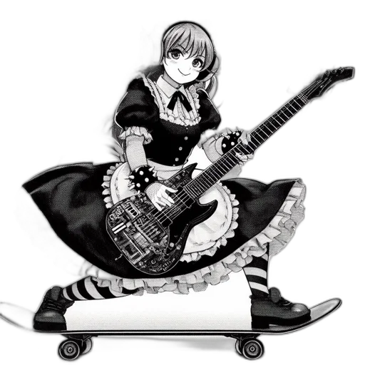 dress, weapon, cartoon, anime transparent PNG cut-out