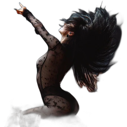 hair, dress, creature, mask transparent PNG cut-out