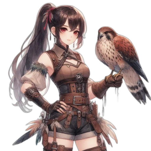 staff, animal, weapon, fantasy art transparent PNG cut-out