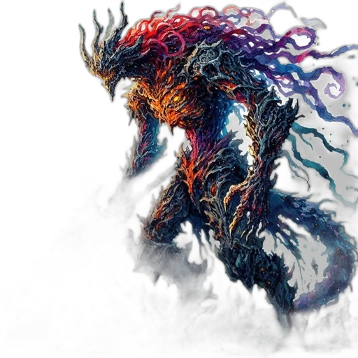 dragon, creature, hair, animal transparent PNG cut-out