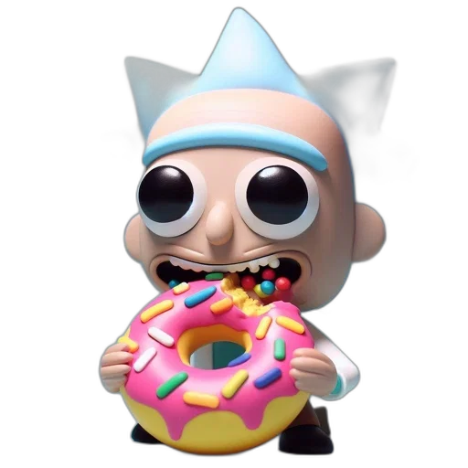 food, robot, staff, 3d render transparent PNG cut-out