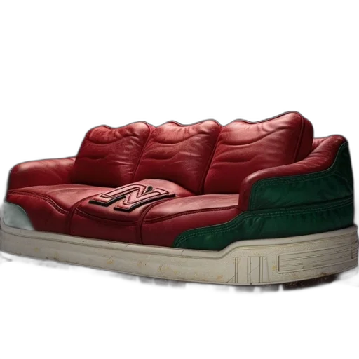 shoes, furniture, jacket, 3d render transparent PNG cut-out