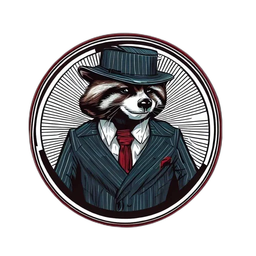 animal, jacket, pixel art, comic book art transparent PNG cut-out