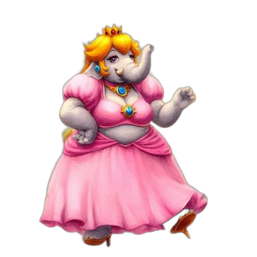 dress, staff, crown, animal transparent PNG cut-out