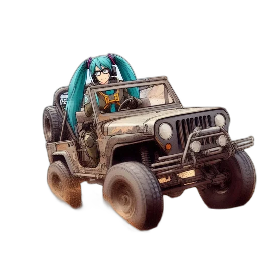 car, robot, weapon, animal transparent PNG cut-out