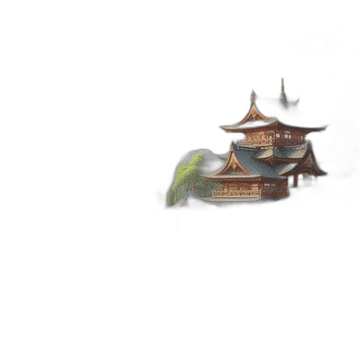 dragon, building, weapon, hat transparent PNG cut-out