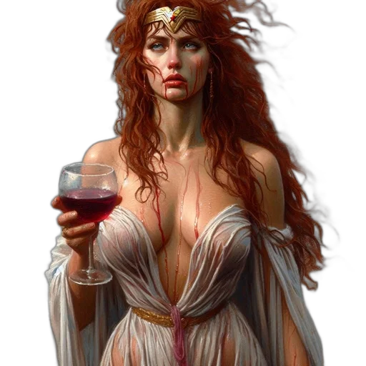 dress, fantasy art, concept art, comic book art transparent PNG cut-out