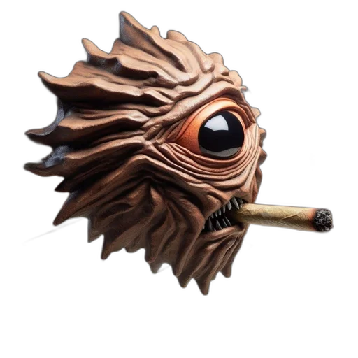 mask, creature, staff, face transparent PNG cut-out