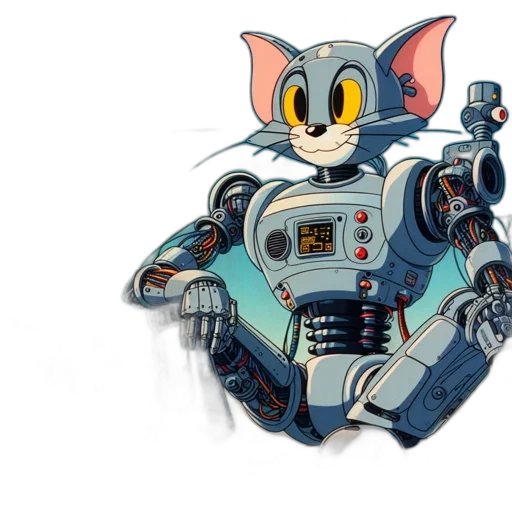 robot, weapon, jacket, concept art transparent PNG cut-out