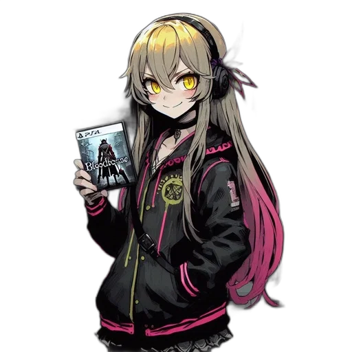 jacket, staff, weapon, creature transparent PNG cut-out