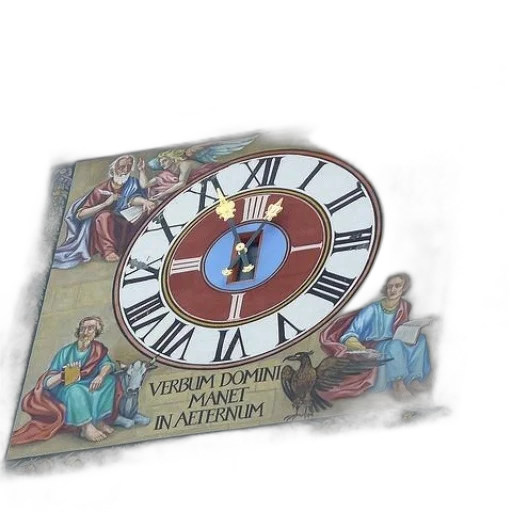 concept art, 3d render, large, clock transparent PNG cut-out
