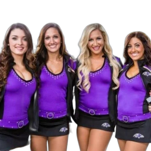 staff, jacket, four, women transparent PNG cut-out