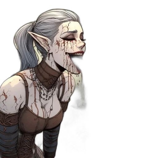 staff, face, mask, creature transparent PNG cut-out