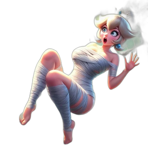 dress, staff, robot, creature transparent PNG cut-out