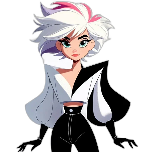 hair, jacket, concept art, cartoon transparent PNG cut-out