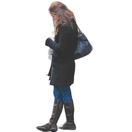 jacket, staff, dress, umbrella transparent PNG cut-out