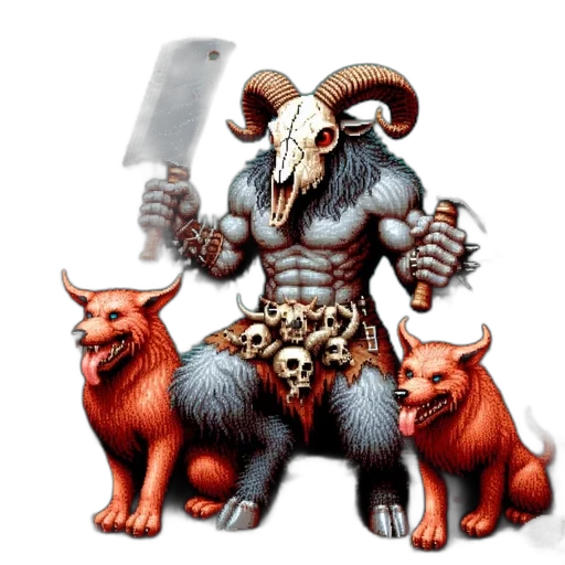concept art, fantasy art, pixel art, 3d render transparent PNG cut-out