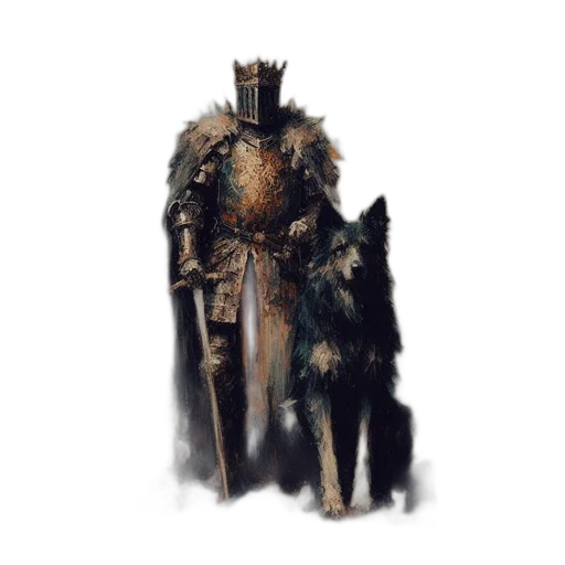 sword, dragon, crown, staff transparent PNG cut-out