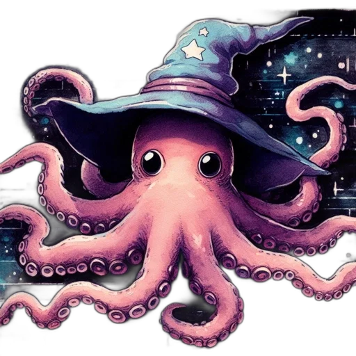 creature, hat, animal, staff transparent PNG cut-out