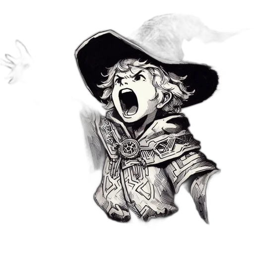 hat, face, mask, staff transparent PNG cut-out
