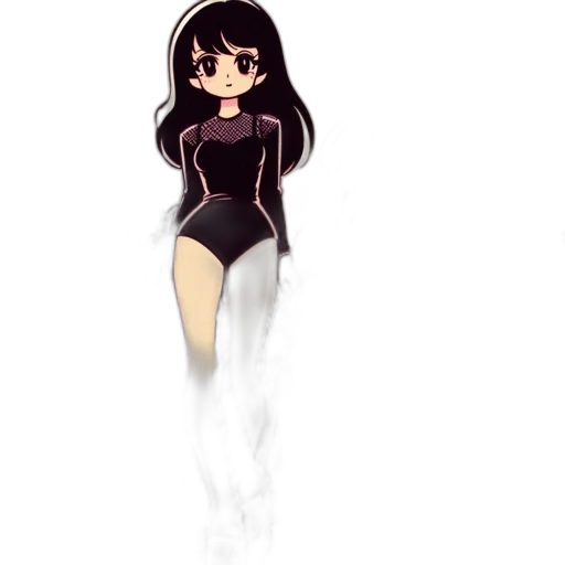 dress, creature, pixel art, anime transparent PNG cut-out