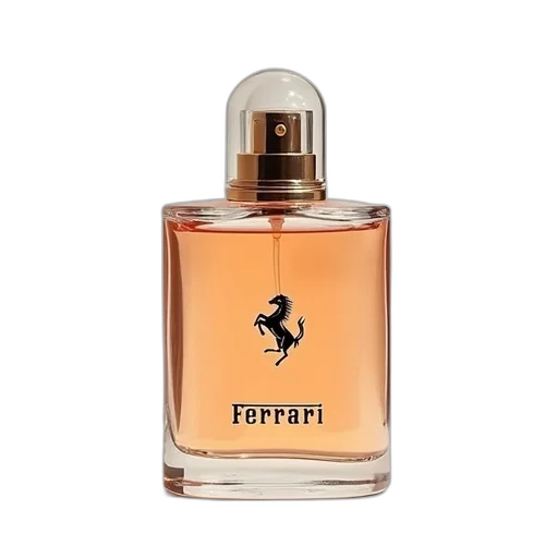 bottle, ferrari, light, essence transparent PNG cut-out