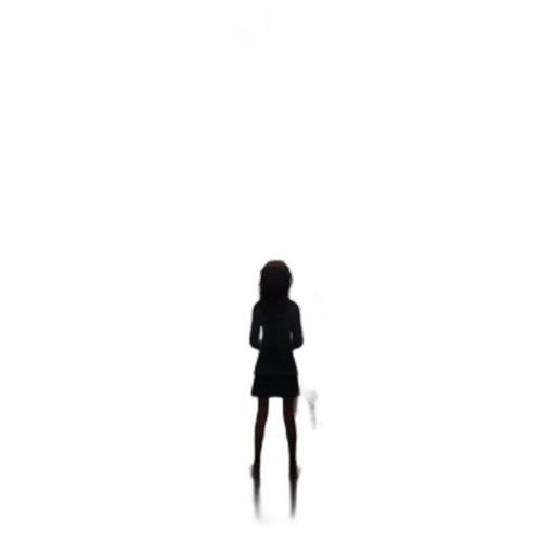 dress, staff, robot, hair transparent PNG cut-out