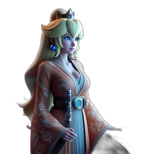 dress, staff, crown, mask transparent PNG cut-out